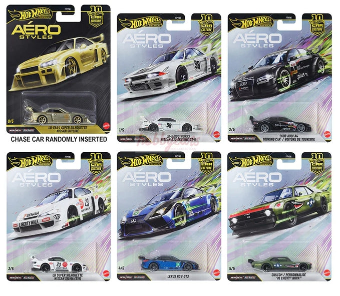 Hot Wheels Aero Styles Factory Sealed Case