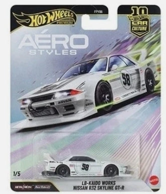 Hot Wheels Aero Styles LB_Kaido Works Nissan R32 Skyline GT-R