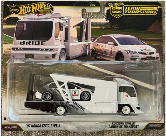 Hot Wheels Team Transport '07 Honda Civic Type R with Kousoku Hauler