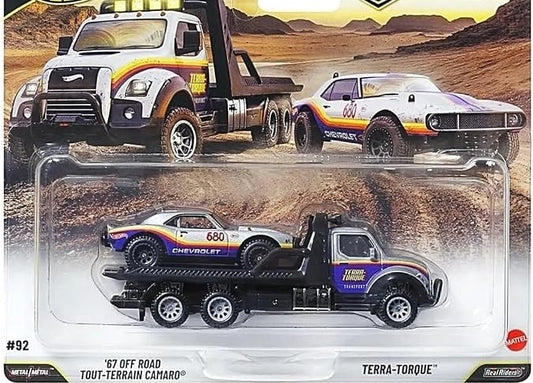 Hot Wheels Team Transport '67 Camaro Off-Road with Terra-Torque Hauler